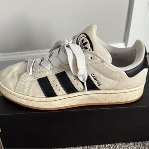 Adidas CAMPUS 00S SHOES - Cream and Black